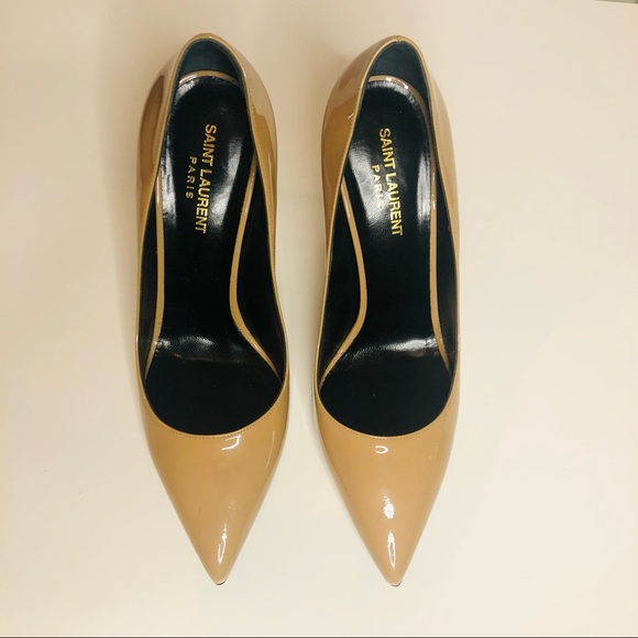 SAINT LAURENT PATENT PARIS SKINNY PUMPS SZ40 - Picture 5 of 9